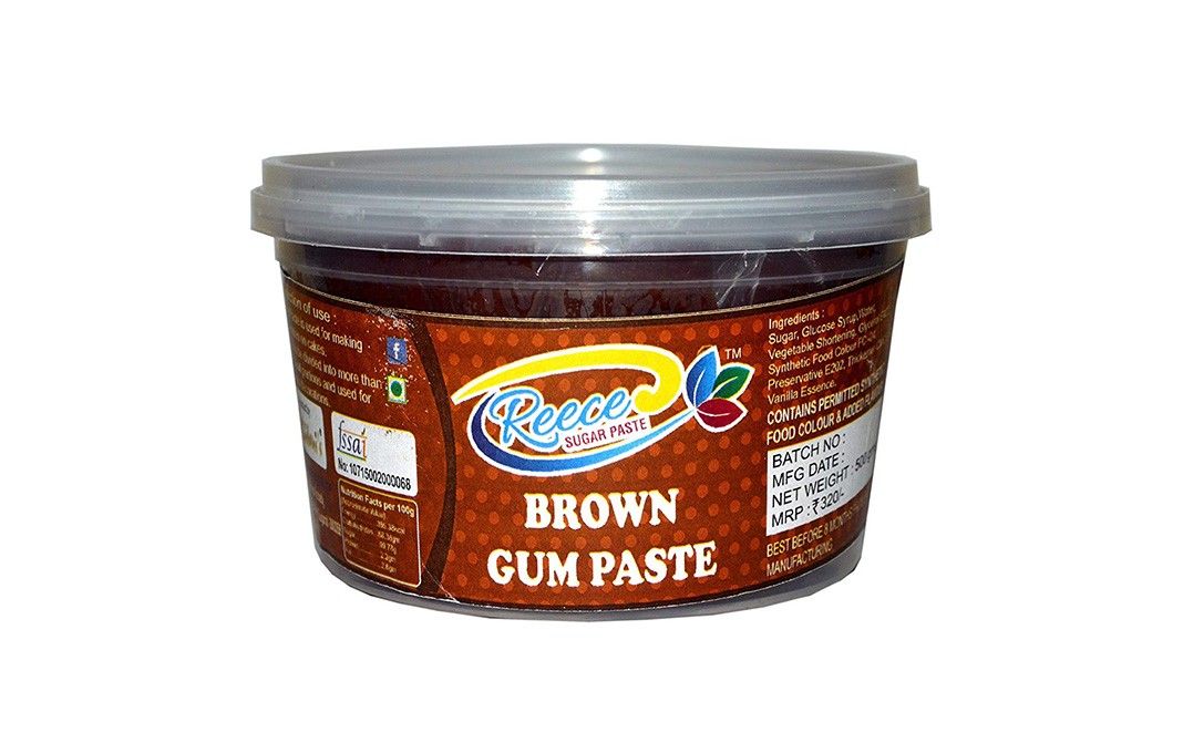 Reece Brown Gum Paste    Tub  500 grams